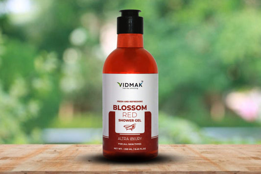 Refreshing Blossom Red Shower Gel with Aloe Vera & Licorice | Gently Cleanses, Hydrates & Brightens Dull Skin | Paraben-Free Daily Body Wash | For Men & Women – 250ml